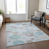 Piper Looms Chantille Geometric ACN1896 Sky Machine Washable Area Rug Lifestyle Image Feature