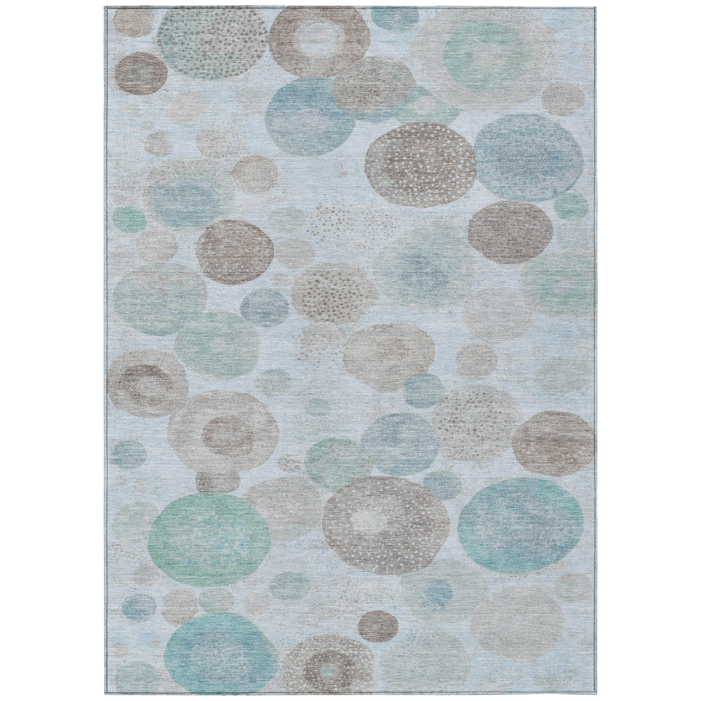Piper Looms Chantille Geometric ACN1896 Sky Machine Washable Area Rug main image