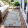 Piper Looms Chantille Geometric ACN1896 Sky Machine Washable Area Rug Runner Outdoor Lifestyle Image Feature
