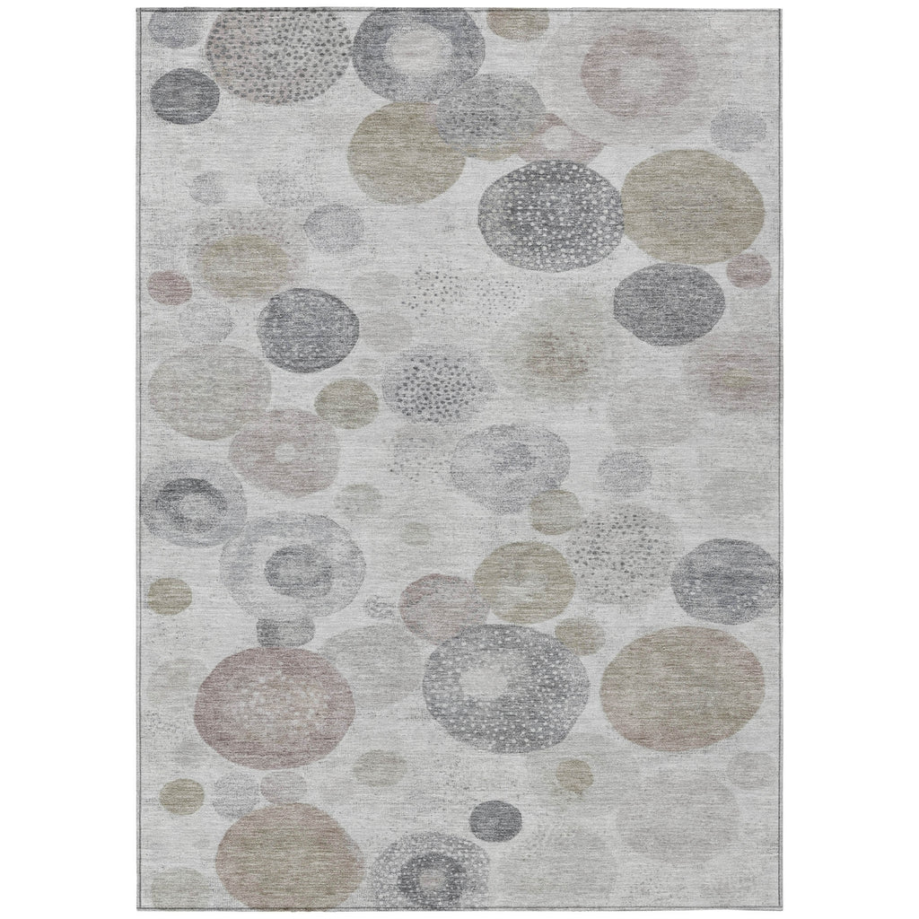 Piper Looms Chantille Geometric ACN1896 Taupe Machine Washable Area Rug main image
