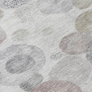 Piper Looms Chantille Geometric ACN1896 Taupe Machine Washable Area Rug Swatch Image