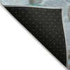 Piper Looms Chantille Geometric ACN1896 Teal Machine Washable Area Rug Backing Image