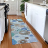 Piper Looms Chantille Geometric ACN1896 Teal Machine Washable Area Rug Runner Lifestyle Image Feature