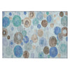 Piper Looms Chantille Geometric ACN1896 Teal Machine Washable Area Rug Scatter Main Image