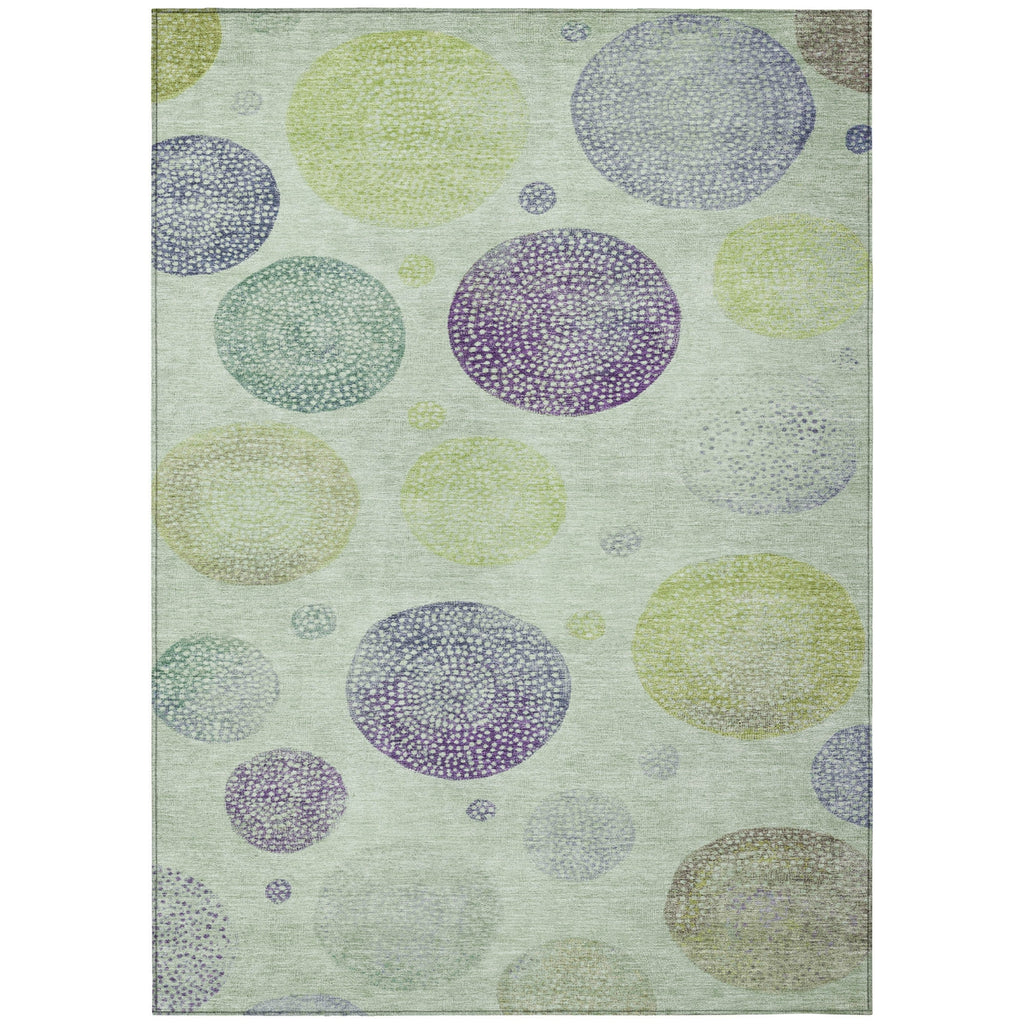 Piper Looms Chantille Geometric ACN1897 Aloe Machine Washable Area Rug main image