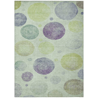 Piper Looms Chantille Geometric ACN1897 Aloe Machine Washable Area Rug main image