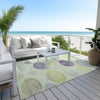 Piper Looms Chantille Geometric ACN1897 Aloe Machine Washable Area Rug Outdoor Lifestyle Image Feature