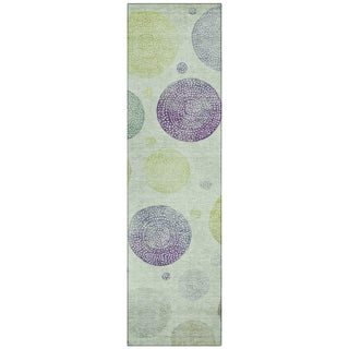 Piper Looms Chantille Geometric ACN1897 Aloe Machine Washable Area Rug Runner Main Image