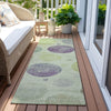 Piper Looms Chantille Geometric ACN1897 Aloe Machine Washable Area Rug Runner Outdoor Lifestyle Image Feature