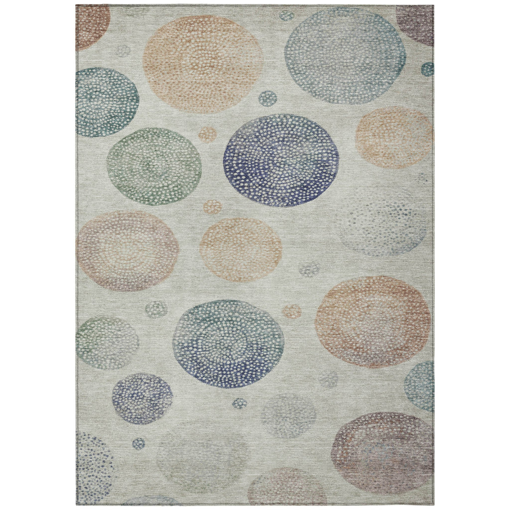 Piper Looms Chantille Geometric ACN1897 Beige Machine Washable Area Rug main image