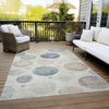 Piper Looms Chantille Geometric ACN1897 Beige Machine Washable Area Rug Outdoor Lifestyle Image Feature