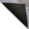 Piper Looms Chantille Geometric ACN1897 Blue Machine Washable Area Rug Backing Image