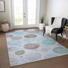 Piper Looms Chantille Geometric ACN1897 Blue Machine Washable Area Rug Lifestyle Image Feature