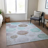 Piper Looms Chantille Geometric ACN1897 Blue Machine Washable Area Rug Lifestyle Image Feature