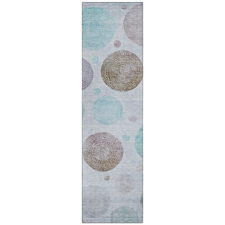 Piper Looms Chantille Geometric ACN1897 Blue Machine Washable Area Rug Runner Main Image