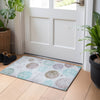 Piper Looms Chantille Geometric ACN1897 Blue Machine Washable Area Rug Scatter Lifestyle Image Feature