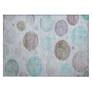 Piper Looms Chantille Geometric ACN1897 Blue Machine Washable Area Rug Scatter Main Image