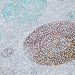 Piper Looms Chantille Geometric ACN1897 Blue Machine Washable Area Rug Swatch Image