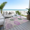 Piper Looms Chantille Geometric ACN1897 Blush Machine Washable Area Rug Outdoor Lifestyle Image Feature