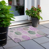 Piper Looms Chantille Geometric ACN1897 Blush Machine Washable Area Rug Scatter Outdoor Lifestyle Image Feature