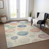 Piper Looms Chantille Geometric ACN1897 Ivory Machine Washable Area Rug Lifestyle Image Feature