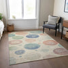 Piper Looms Chantille Geometric ACN1897 Ivory Machine Washable Area Rug Lifestyle Image Feature