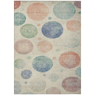 Piper Looms Chantille Geometric ACN1897 Ivory Machine Washable Area Rug main image