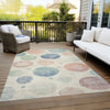 Piper Looms Chantille Geometric ACN1897 Ivory Machine Washable Area Rug Outdoor Lifestyle Image Feature