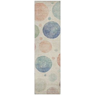 Piper Looms Chantille Geometric ACN1897 Ivory Machine Washable Area Rug Runner Main Image