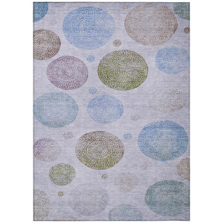 Piper Looms Chantille Geometric ACN1897 Lavender Machine Washable Area Rug main image