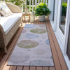 Piper Looms Chantille Geometric ACN1897 Lavender Machine Washable Area Rug Runner Outdoor Lifestyle Image Feature