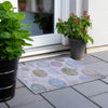 Piper Looms Chantille Geometric ACN1897 Lavender Machine Washable Area Rug Scatter Outdoor Lifestyle Image Feature