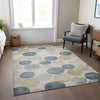 Piper Looms Chantille Geometric ACN1898 Beige Machine Washable Area Rug Lifestyle Image Feature