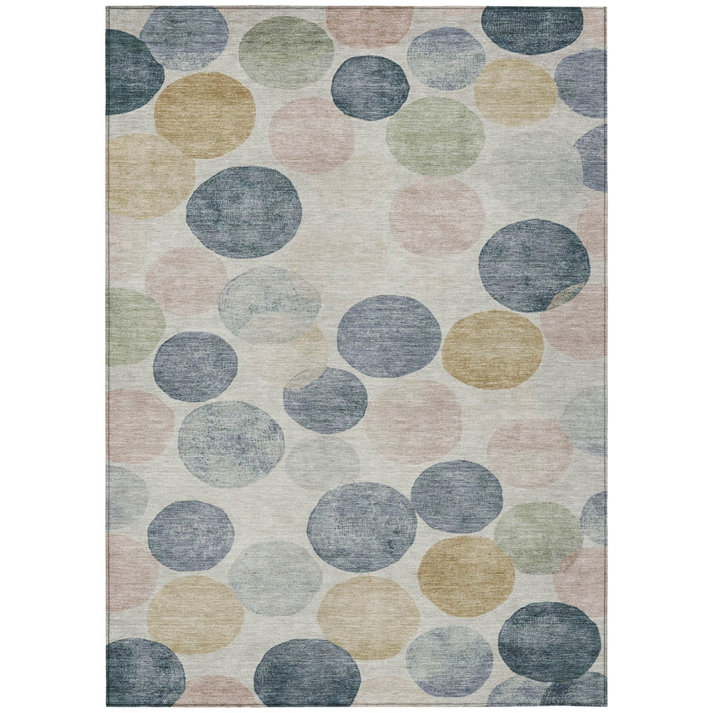 Piper Looms Chantille Geometric ACN1898 Beige Machine Washable Area Rug main image