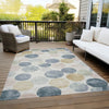 Piper Looms Chantille Geometric ACN1898 Beige Machine Washable Area Rug Outdoor Lifestyle Image Feature