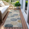 Piper Looms Chantille Geometric ACN1898 Beige Machine Washable Area Rug Runner Outdoor Lifestyle Image Feature