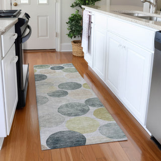 Piper Looms Chantille Geometric ACN1898 Gray Machine Washable Area Rug Runner Lifestyle Image Feature