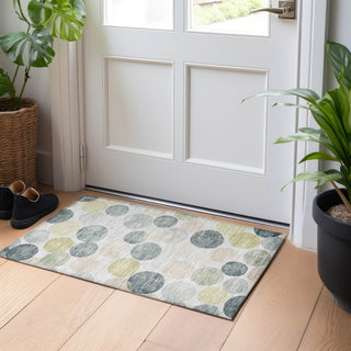 Piper Looms Chantille Geometric ACN1898 Gray Machine Washable Area Rug Scatter Lifestyle Image Feature