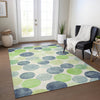 Piper Looms Chantille Geometric ACN1898 Navy Machine Washable Area Rug Lifestyle Image Feature
