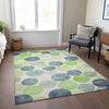 Piper Looms Chantille Geometric ACN1898 Navy Machine Washable Area Rug Lifestyle Image Feature