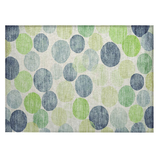 Piper Looms Chantille Geometric ACN1898 Navy Machine Washable Area Rug Scatter Main Image