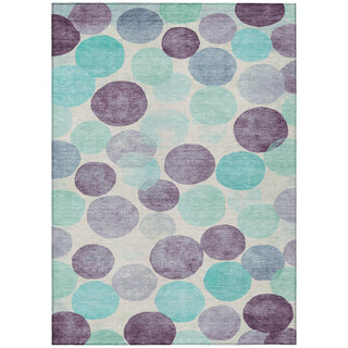 Piper Looms Chantille Geometric ACN1898 Plum Machine Washable Area Rug main image