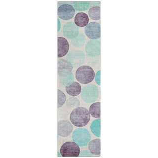 Piper Looms Chantille Geometric ACN1898 Plum Machine Washable Area Rug Runner Main Image