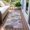 Piper Looms Chantille Geometric ACN1898 Purple Machine Washable Area Rug Runner Outdoor Lifestyle Image Feature