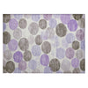 Piper Looms Chantille Geometric ACN1898 Purple Machine Washable Area Rug Scatter Main Image