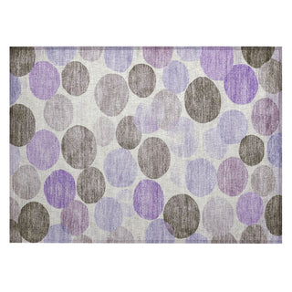 Piper Looms Chantille Geometric ACN1898 Purple Machine Washable Area Rug Scatter Main Image