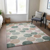 Piper Looms Chantille Geometric ACN1898 Salmon Machine Washable Area Rug Lifestyle Image Feature