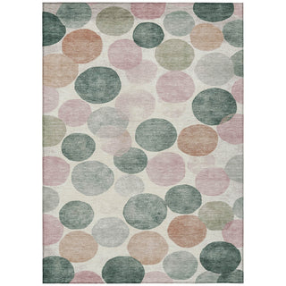 Piper Looms Chantille Geometric ACN1898 Salmon Machine Washable Area Rug main image