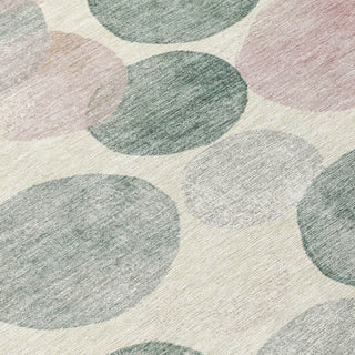 Piper Looms Chantille Geometric ACN1898 Salmon Machine Washable Area Rug Swatch Image