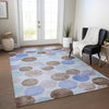 Piper Looms Chantille Geometric ACN1898 Sky Machine Washable Area Rug Lifestyle Image Feature